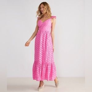 NWT Vineyard Vines Eyelet Maxi Dress Large Item# 4S